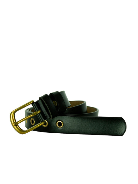 Bælte m/ ringe sortguld