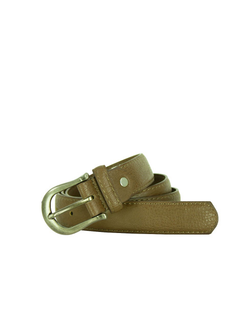 Bælte ensfarvet bred taupe 