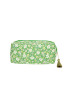 Makeup punge sæt m/ blomster 2 stk grøn