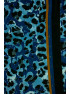Tørklæde m/ leopard stor blå