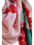 Tørklæde m/ blomst shine rosa
