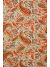 Tørklæde m/ paisley orange