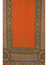 Tørklæde m/ paisley blomst orange